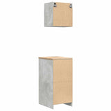 Garage Cabinets 2 pcs Concrete Grey Engineered Wood 3328326