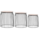 Coffee Tables 3 pcs Black 287657