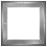 Retaining Wall 4 pcs 100 x 100 x 30 cm Galvanised Steel Silver 3449203
