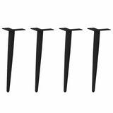 Coffee Table Legs Conical Shape 4 pcs Black 42-43 cm Steel 4012512