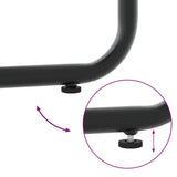 Garden Dining Set 5 pcs Black Steel 3335873