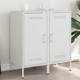 Sideboards 2 pcs White 36x39x79 cm Steel 843023