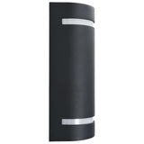 Outdoor Wall Lights 2 pcs 35 W Black Half-round 45649
