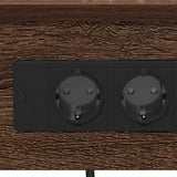 Bedside Cabinet Brown Oak 41 x 31 x 51 cm Engineered Wood 859523