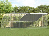 Chicken Cage 2 pcs Silver 400 x 200 x 200 cm Steel and PE 3368322