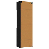 Storage Cabinet with Shelves Black Oak 70 x 42.5 x 225 cm 3446669