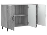 Sideboard Grey Sonoma 89 x 34.5 x 80 cm Engineered Wood 894881