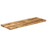 Table Top Live Edge 140x40x3.8 cm Solid Wood Rough Mango 370687