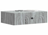 Wall-Mounted Bedside Cabinet 2 pcs Grey Sonoma Engineered Wood 898118