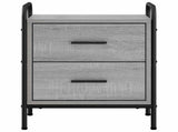 Bedside Cabinet Grey Sonoma 40 x 30 x 50 cm Engineered Wood 8013488