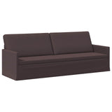 Sofa Set 2 pcs Dark Brown Fabric 3433180