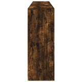 Sideboard with LED Lights Smoked Oak 181.5x37x100 cm 3209181