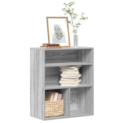 ZNTS Book Cabinet Grey Sonoma 60x30x71.5 cm Engineered Wood 860315