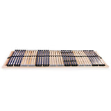 Slatted Bed Base without Mattress with 42 Slats 7 Zones 90x200 cm 246463
