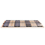 ZNTS Slatted Bed Bases without Mattress 2 pcs with 42 Slats 70x200 cm 3051420