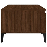 Coffee Table Brown Oak 90x50x36.5 cm Engineered Wood 821123