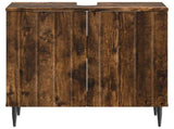 Bathroom Sink Cabinet ZWOLLE Smoked Oak 59.5 x 31.5x 59 cm 896350