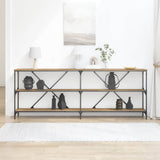 Console Table Artisian Oak 200 x 30 x 75 cm Engineered Wood 863446