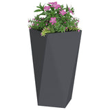 Planter Anthracite 40 x 40 x 75 cm Steel 883784