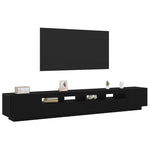 TV Cabinet 3 pcs Black 260 x 35 x 40 cm Engineered wood 3333064