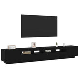 TV Cabinet Set 3 pcs Black 260 x 35 x 40 cm Engineered Wood 3333064