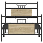 Bed Frame without Mattress Sonoma Oak 90x200 cm Engineered Wood 4106803