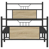 Bed Frame without Mattress Sonoma Oak 90x200 cm Engineered Wood 4106803