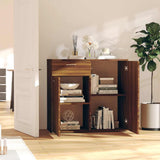 Sideboard Brown Oak 80x36x75 cm Engineered Wood 815491