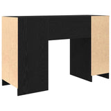 Desk Black Oak 120x42x76 cm Engineered Wood 861815