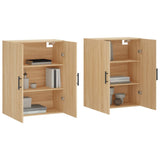 Wall Mounted Cabinets 2 pcs Sonoma Oak 69.5x34x90 cm 3195646