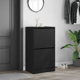 Shoe Cabinet Black Engineered wood 60x42x108 cm Shoe Cabinet 3214386