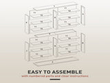 16-Compartment Media Shelf - Nature Wood Finish T3398P343162