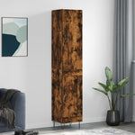 Highboard Smoked Oak 34.5x34x180 cm Engineered Wood 3199142