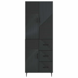 Cabinet Set 2 pcs Black 66 x 34.5 x 89.5 cm Engineered Wood 3416656
