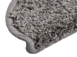 Stair Mats 10 pcs 56x17x3 cm Grey Half Round 149783