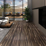 Self-adhesive PVC Flooring Planks 5.21 m 2 mm Striped Brown 330198