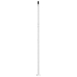Awning Post Set White 600x245 cm Iron 315095