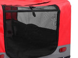 2-in-1 Pet Bike Trailer & Jogging Stroller Red and Grey 92440