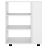 Storage Cabinet White Engineered wood Medium Rolling Cabinet 808449