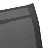 Stackable Garden Chairs 6 pcs Black Textilene Fabric 318783