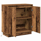 LED Sideboard for Old Wood 71 x 34.5 x 75 cm Engineered Wood 869648