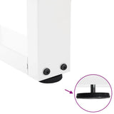 Dining Table Legs V-Shape 2 pcs White 90x cm Steel 4012653