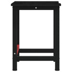 Workbench Dark Brown 100x60x81.5 cm Solid Wood Oak 3309672