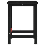 Workbench Dark Brown 100x60x81.5 cm Solid Wood Oak 3309672