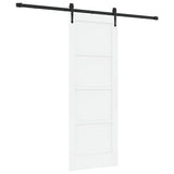 Sliding Door ORKDAL White 73.5 x 198.5 cm Solid Pine Wood 3333803