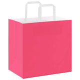 Paper Bags 250 pcs with Handles Pink 26x17x25 cm 4101899