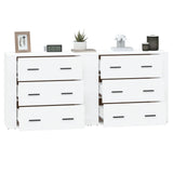 Sideboards 2 pcs White Engineered Wood 3185407