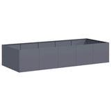 Planter Anthracite 200x80x40 cm Steel 860754