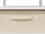 Coffee Table with Drawer White 77 x 55 x 42 cm Engineered Wood 8000412