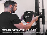 Olympic Weight Plates Set, with Two 10kg and Two 5kg weights, Black T3398P376779